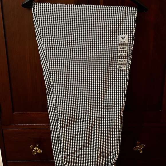 Checkered, black and white, trousers. - Picture 2 of 7